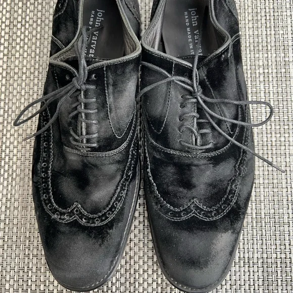 Men’s “John Varvatos” Distressed Black Suede Shoes. John Varvatos Morrison Sharpei Suede Boot | Neiman Marcus main image 3